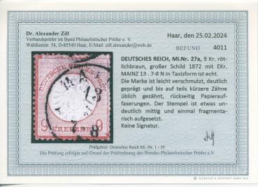 Preview: DEUTSCHES_REICH_1872_Nr_27a_gestempelt_Bild2
