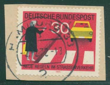 BUND_1971_PLATTENFEHLER_Nr_673_I_gestempelt_Bild1
