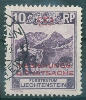 LIECHTENSTEIN_1932_Nr_D2B_gestempelt_Bild1