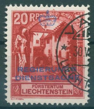 LIECHTENSTEIN_1932_Nr_D3B_gestempelt_Bild1