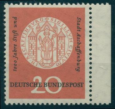 BUND_1957_PLATTENFEHLER_Nr_255_VI_postfrisch_Bild1