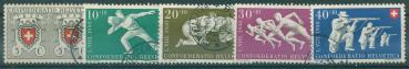 SCHWEIZ_1950_Nr_545_549_gestempelt_Bild1