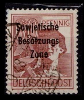 SBZ_1948_PLATTENFEHLER_Nr_A195_PF_II_gestempelt_Bild1