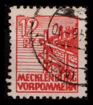 SBZ_1945_PLATTENFEHLER_Nr_36xa_I_gestempelt_Bild1