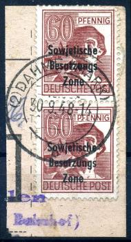 SBZ_1948_PLATTENFEHLER_Nr_A195_PF_II_gestempelt_Bild1