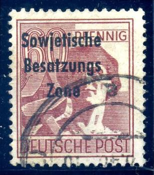 SBZ_1948_PLATTENFEHLER_Nr_A195_PF_II_gestempelt_Bild1