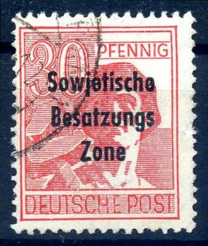 SBZ_1948_PLATTENFEHLER_Nr_192_PF_I_gestempelt_Bild1
