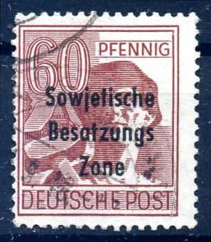 SBZ_1948_PLATTENFEHLER_Nr_A195_PF_II_gestempelt_Bild1