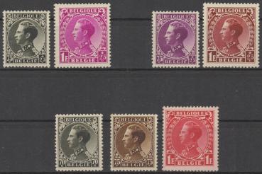 BELGIEN_1934_Nr_382_385+393_395_postfrisch_Bild1