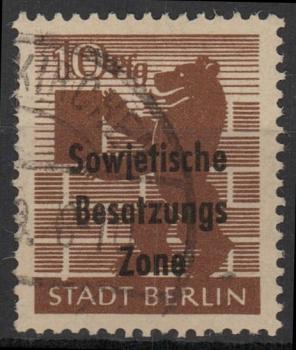 SBZ_1948_PLATTENFEHLER_Nr_203Awaz_XI_gestempelt_Bild1