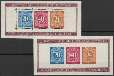 KONTROLLRAT_1946_Bl.12A/B_postfrisch_Bild1