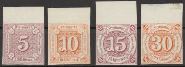 THURN+TAXIS_1859_Nr_18+19+24+25_postfrisch_Bild1