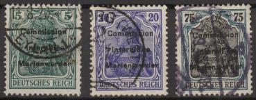 MARIENWERDER_1920_Nr_15+16+18_gestempelt_Bild1