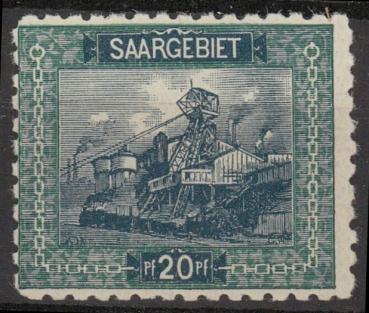 SAARGEBIET_1921_Nr_55B_postfrisch_Bild1