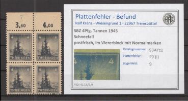 SBZ_1945_PLATTENFEHLER_Nr_93AYz1_I_postfrisch_Bild1