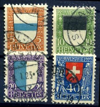 SCHWEIZ_1922_Nr_175_178_gestempelt_Bild1