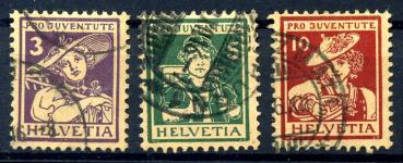 SCHWEIZ_1916_Nr_130_132_gestempelt_Bild1