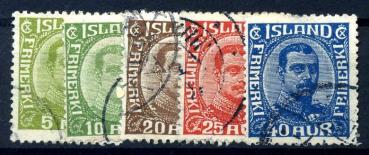 ISLAND_1921_Nr_99_103_gestempelt_Bild1