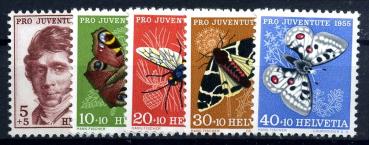 SCHWEIZ_1955_Nr_618_622_postfrisch_Bild1