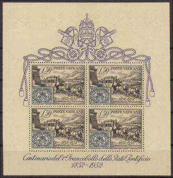 VATIKAN_1952_Bl.1_postfrisch_Bild1
