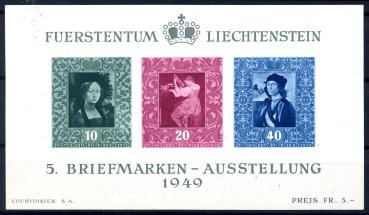 LIECHTENSTEIN_1949_Bl.5_postfrisch_Bild1