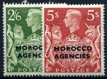 GB_POST_IN_MAROKKO_1949_Nr_92_93_ungebraucht_Bild1