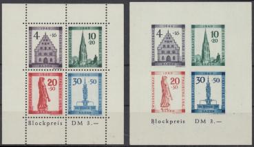 FRZ.ZONE_BADEN_1949_Bl.1A/B_postfrisch_Bild1