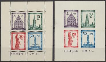 FRZ.ZONE_BADEN_1949_Bl.1A/B_ungebraucht_Bild1