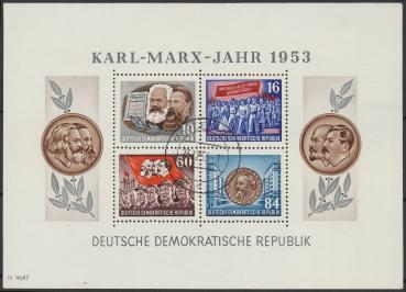 DDR_1953_Bl.9A_gestempelt_Bild1