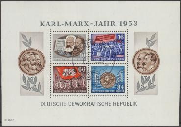 DDR_1953_Bl.9A_gestempelt_Bild1