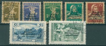 SCHWEIZ_BIT_1927_Nr_25_31_gestempelt_Bild1