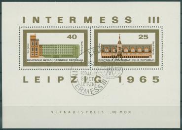 DDR_1965_PLATTENFEHLER_Block_24_f2_gestempelt_Bild1