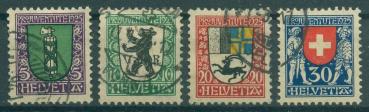 SCHWEIZ_1925_Nr_214_217_gestempelt_Bild1