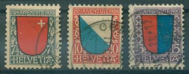 SCHWEIZ_1920_Nr_153_155_gestempelt_Bild1