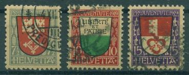 SCHWEIZ_1919_Nr_149_151_gestempelt_Bild1