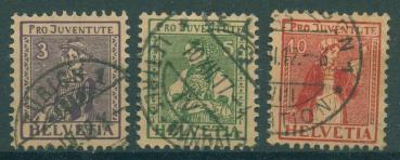 SCHWEIZ_1917_Nr_133_135_gestempelt_Bild1