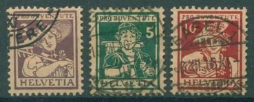 SCHWEIZ_1916_Nr_130_132_gestempelt_Bild1