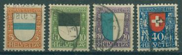 SCHWEIZ_1922_Nr_175_178_gestempelt_Bild1