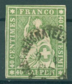 SCHWEIZ_1854_Nr_17II_gestempelt_Bild1
