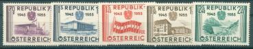 OeeSTERREICH_1955_Nr_1012_1016_postfrisch_Bild1