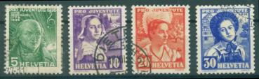 SCHWEIZ_1936_Nr_306_309_gestempelt_Bild1