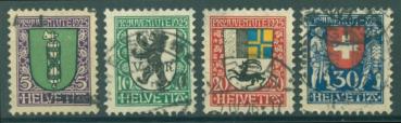 SCHWEIZ_1925_Nr_214_217_gestempelt_Bild1