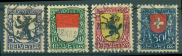 SCHWEIZ_1924_Nr_209_212_gestempelt_Bild1