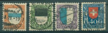 SCHWEIZ_1922_Nr_175_178_gestempelt_Bild1
