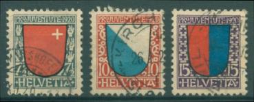 SCHWEIZ_1920_Nr_153_155_gestempelt_Bild1