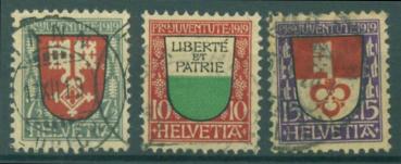 SCHWEIZ_1919_Nr_149_151_gestempelt_Bild1