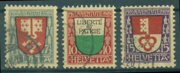 SCHWEIZ_1919_Nr_149_151_gestempelt_Bild1