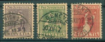 SCHWEIZ_1917_Nr_133_135_gestempelt_Bild1