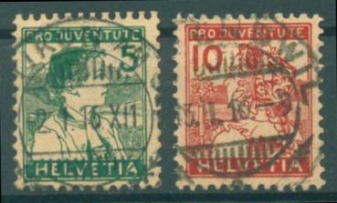 SCHWEIZ_1915_Nr_128_129_gestempelt_Bild1