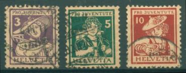 SCHWEIZ_1916_Nr_130_132_gestempelt_Bild1